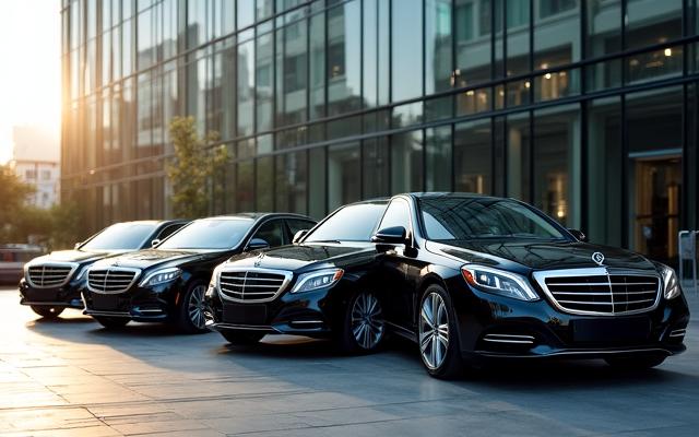 法人所有の高級車列